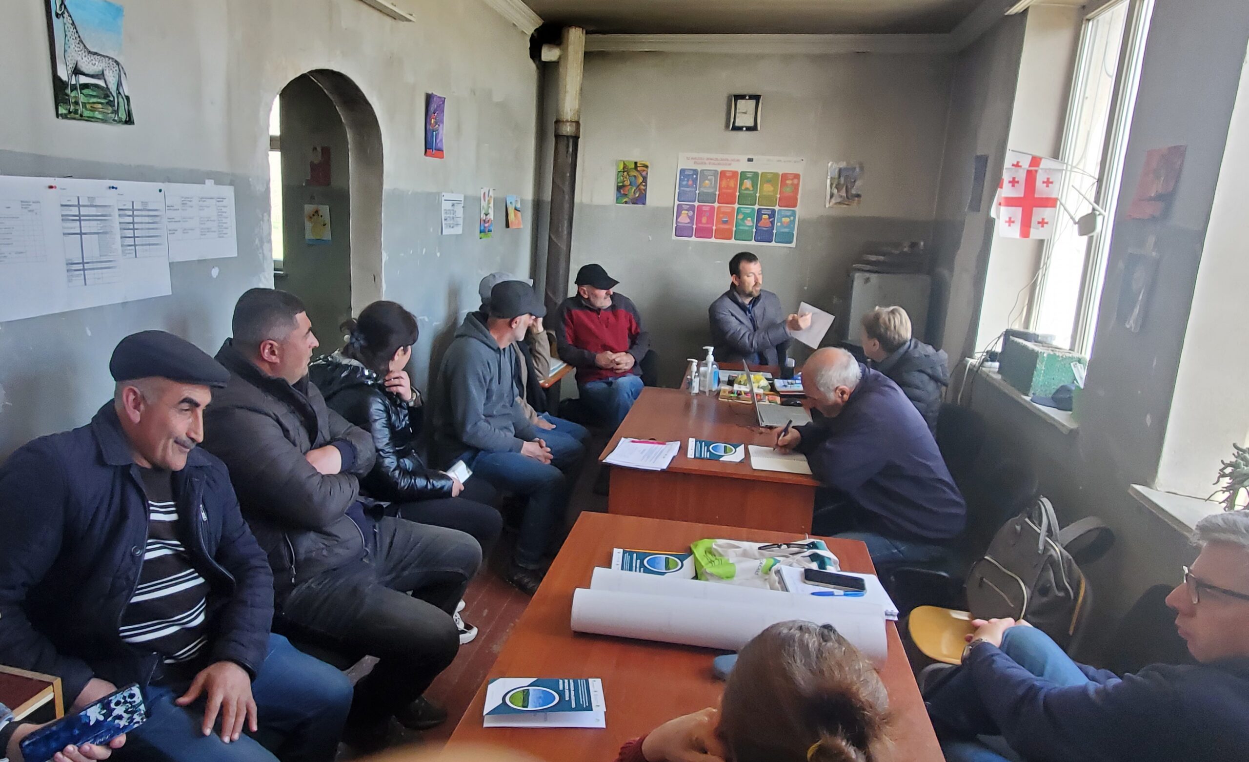 Capacity-building workshops and field visits to target villages of Naniani, Sno and Ganakhleba
