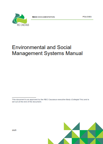 ESMS Manual – REC Caucasus